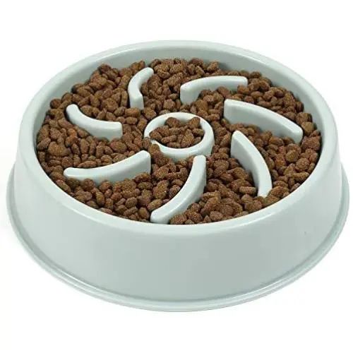 CheerMaker Slow Feeder Dog Bowl,Pet Feeder No Choking Slow Feeders,Interactive Bloat Stop Dog Cat Food Water Bowls for Large Medium Small Dogs or Cats,Durable and Eco-Friendly Non Toxic.