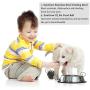 SunGrow Extra Large No Spill Feeding Bowl for Dogs and Cats, 14.3-inches Wide, 3.5-inches Deep, 11.4-inches in Diameter, Stainless Steel Vessel with Non-Slip Rubber Base