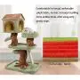 Cat Tree House, Luxury Cat Castle, Cozy Condo, Plush Perches, and Scratching Board, Kitten Play Tower for Kitty Activity, Indoor Pet Furniture