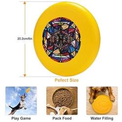 Pet Frisbee Flying Disc Dog Toy - Multifunction Financial Freedom Teal Eye Print Store
