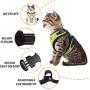 Mudinpet Cat Harness and Leash for Walking Escape Proof, Small Animal Harness Vest with Leash Set, Reflective Adventure Kitten Puppy Vest for Small Medium Large Cat with 4.5ft Cat Leash Lead