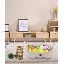 Geyecete Dog/Cat Dog Toy Basket Storage Cotton Rope Storage Basket Pet/Doy Toy Box Dog Storage Basket Basket Dog Toy Storage Basket-Cat