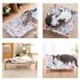 PAOPO Cat Hammock,Cat Bed Pet Cot for Cat Puppy Hammock Lounge,Detachable Portable Indoor/Outdoor Use