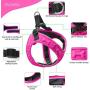 Comfort Fit, Soft Padded and Lightweight Dog Harness, Step in Dog Vest Harness for Small & Medium Dogs, Pink, S, Chest 14-16''