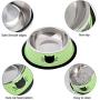 Legendog Cat Bowl Pet Bowl Stainless Steel Cat Food Water Bowl with Non-Slip Rubber Base Small Pet Bowl Cat Feeding Bowls Set of 3