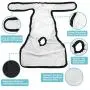Avont [3 Pack] Washable Female Dog Diapers, Premium Reusable Highly Absorbent Doggie Diapers Wraps Durable Dog Diaper Cover - Large, Black