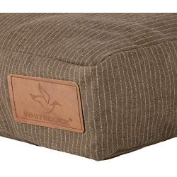 Durable & Comfortable Canvas Dog Bed, Premium Quality Water-Repellent Coating & Dirt Resistance, Removable & Washable Outer Cover, Heavy Duty Zippers for Small, Medium & Large Size Dogs (Large, Brown)