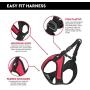 Gooby Dog Harness - Escape Free Easy Fit Patented Step-in Small Dog Harness - Perfect on The Go - No Pull Harness for Small Dogs or Cat Harness for Indoor and Outdoor Use