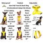 Dexil Limited Adopt ME (I Need A New Home) Yellow Color Coded Non-Pull Front and Back D Ring Padded and Waterproof Vest Dog Harness Prevents Accidents by Warning Others of Your Dog in Advance