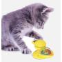 MAITING Interactive Cat Catnip Toy for Indoor Cats, Windmill Catnip Toy Funny Kitten Toys Cat Toothbrush Toy Cats Hair Brush Turntable Massage Scratching Tickle（Blue）