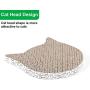 laamei Corrugated Cat Scratcher, Durable Cat Scratching Pad Kitty Shape Reversible Cat Couch Scratcher for Furniture Protector, Gift for Cat Lover