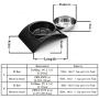 Super Design Dog Cat Bowl Double Stainless Steel Double Bowl for Food and Water Feeder