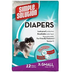 Simple Solution Disposable Dog Diaper 12pk Large