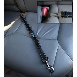 Max and Neo Dog Vehicle Seat Belt Bungee Harness Car Leash - We Donate a Leash to a Dog Rescue for Every Leash Sold