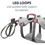 RUFFWEAR - Doubleback, Strength-Rated Belay Dog Harness, Rock Climbing & Backpacking, Strength-Rated to 2,000 lbf/8.9 kN