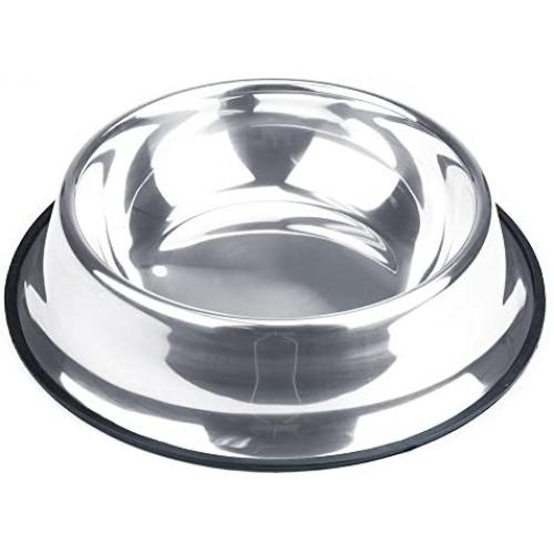 Weebo Pets Stainless Steel No-Tip Food Bowls - Choose Your Size, 4-Ounce to 72-Ounce
