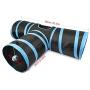 Creaker 3 Way Cat Tunnel, Collapsible Pet Toy Tunnel Ball Cat, Puppy, Kitty, Kitten, Rabbit