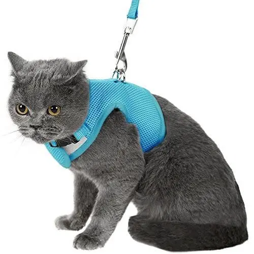PUPTECK Checkered Frills Soft Mesh Dog Vest Harness Puppy Padded Pet Harnesses for Cat Small Dogs PUPTECK Checkered Frills Soft Mesh Dog Vest Harness Puppy Padded Pet Harnesses for Cat Small Dogs
