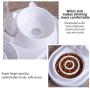 Jemirry Dog Cat Bowls Water and Food Bowl Set Detachable Stainless Steel Bowl Automatic Water Dispenser, with a Replaceable Ceramic Bowl