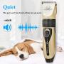 ECARE Dog Clipper Cordless, Dog Electric Hair Trimmer Low Noise Rechargeable Cat Hair Trimmer Cordless Professional with Comb Guides Scissors for Dogs Cats Horse etc.