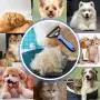 Dog Brush Double Sided Pet Grooming Brush + Pet Nail Clippers, SZXBGGU Shedding and Dematting Undercoat Rake Comb for Dogs and Cats
