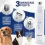 URGIODIH Dog Nail Grinder, Dog Nail File Upgraded 2-LED Light & Professional 2 Speed Rechargeable Pet Nail Trimmer Painless Paws Grooming & Smoothing for Small Medium Large Dogs & Cats URGIODIH Dog Nail Grinder, Dog Nail File Upgraded 2-LED Light & Professional 2 Speed Rechargeable Pet Nail Trimmer Painless Paws Grooming & Smoothing for Small Medium Large Dogs & Cats