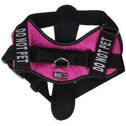 Dogline Unimax Multi-Purpose Dog Harness Vest with Do Not Pet Patches Adjustable Straps Comfy Fit Breathable Neoprene for Medical Service Identification and Training Dogs