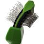 Pixikko Double Sided Flexible Head Slicker Brush for Cats & Dogs Daily Grooming