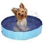 GabeFish Collapsible Dog Pool for Small Medium Large Breeds, Cats Foldable Summer Bathing Tub