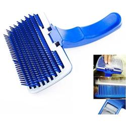 New Pet Dog Cat Grooming Self Cleaning Slicker Brush Comb Shedding Tool Hair Fur by Pet Brushes