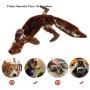 Cooyeah No Stuffing Squeaky Dog Toy Soft Pet Dog Plush Toys for Chewers Small Medium Large Dogs Bulk Squeak Chew Toy Rabbit Wolf Squirrel Lion Tiger (5 Pack)