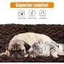 Auboa Dog Crate Bed with Cotton Cushion, Plush Ombré Swirl Kennel Mat for Small, Medium, Extra Large Pet