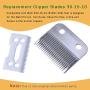 Replacement Clipper Blade Compatible with Wahl #30-15-10 Pro Ion, Iron Horse, Show Pro Plus, U-Clip, and Deluxe U-Clip，Professional Pet Animal Dog Standard Adjustable Blade Set