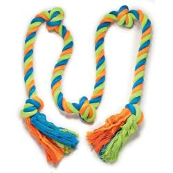 Huge Rope Toys for Dogs Mighty Bright Colored Rugged Knot Snake 70'' Extra Long