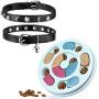 Dog Puzzle Toy for Pets and Leather Cat Collar Moon