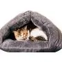 Soft Comfortable Pet Bed for Cat Small Dogs Puppies Portable Travel Triangle Cave Bed Indoor Self-Warming Cozy Plush Kitty Nest Mat Pad Anti-Slip Snooze Pet Cushion Sleep Bag Calming Sofa Bed Soft Comfortable Pet Bed for Cat Small Dogs Puppies Portable Travel Triangle Cave Bed Indoor Self-Warming Cozy Plush Kitty Nest Mat Pad Anti-Slip Snooze Pet Cushion Sleep Bag Calming Sofa Bed