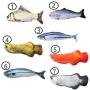 Sarahair Pet Cat Catnip Toy, Pet Cat Kitten Interactive Plush Mint Fish Toy Gift