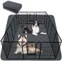 JOEJOY Washable Pee Pads for Dogs, Puppy Pads Pet Potty Training 65''x48''/72''x72'', Anti Slip Cat Pee Pad Mat Heavy Absorbent Extra Large for Playpen Crate Kennel Whelping Box (72''x72'')