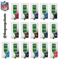 MerriView Hill NFL Minnesota Vikings Pet Waste Bag Organizer & Dispenser with 4 FREE Rolls of Football-Themed, Bio-Based Pet Waste Bags, White (3C00207-VIKG)