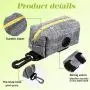 3 Pieces Dog Poop Dispenser Dog Poop Bag Holder with Zipper and Dog Waste Bag Container with Clip for Dog Leash, 3 Colors 3 Pieces Dog Poop Dispenser Dog Poop Bag Holder with Zipper and Dog Waste Bag Container with Clip for Dog Leash, 3 Colors