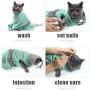YUN Cat Bathing Mesh Bag Adjustable Multifunctional Breathable Anti-Bite and Anti-Scratch Restraint Bag Cat Washing Shower Bag Cat Bathing Medication Injection Manicure Artifact