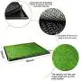 TUOKEOGO Dog Grass Pad with Tray, Puppy Potty Training Grass, Indoor Dog Potty with Training Guide-Medium Small Dog-25&x20&