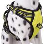 IMIFUN No Pull Dog Harness,Adjustable Pet Reflective Oxford Soft Vest for Small Medium Large Dog Easy Control Harness (Yellow, XL，Chest 25.6-35.4‘’)