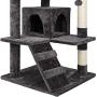 JJW Cat Tree Tower with Sisal Scratching Posts Condos,Hammock Plush Perches,Cat Activity Centres Kittens Furniture Play House
