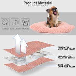 MUMUPET Plush Pet Dog Bed Pad | Machine Wash & Drying | Traditional Sofa-Style Cat Bed, Puppy Bed, Rabbit Bed | Dog Mat for Extra Small Dogs and Puppies