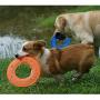 Easy to Catch, Throw and Safe Use. Dog Flying Disc Rubber Fitness Flyer Sports Toys Outdoor Pet Training Supplies on Lawn Beach Yard Games (21CM)