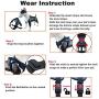 MUDINPET Dog Harness No Pull, Dog Vest Harness for Large Medium Small Puppy Dogs, Adjustable Comfort Fit Easy Control Walking Pet Harness with Handle …