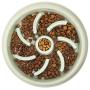 Pet Fun Slow Feeder Dog Cat Bowl Feeder Interactive Bloat Stop Dog Cat Water Bowl Non-Slip Puzzle Bowl Anti-Gulping Pet Slower Food Feeding Dishes Eco-Friendly Durable, Safe Healthy