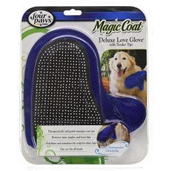 Four Paws Magic Coat Dog Grooming Deluxe Love Glove With Tender Tips