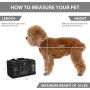 X-ZONE PET Airline Approved Soft-Sided Pet Travel Carrier for Dogs and Cats, Medium Cats Small Cats Carrier,Dog Carrier for Small Dogs, Portable Pet Travel Carrier,Black